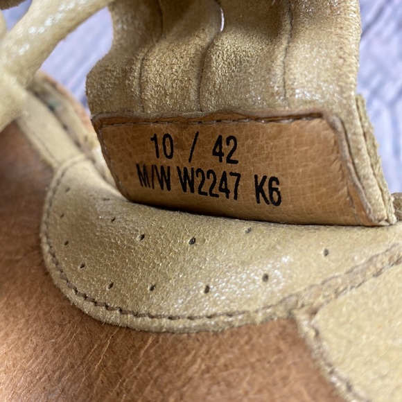 BORN Yellow Shimmer Leather Wedges - Picture 13 of 17